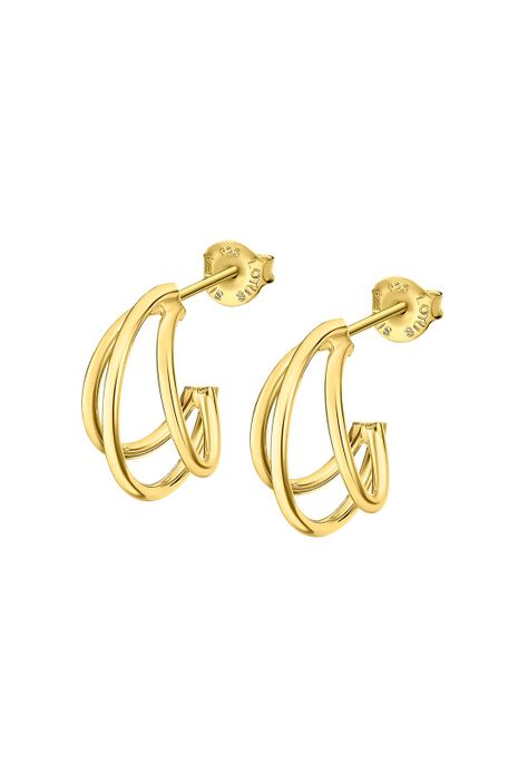 Aros LP3282-4/2 Lotus Silver Mujer Hoops-0