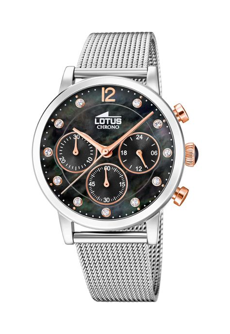 Reloj 18676/4 Lotus Negro Mujer Trendy-0