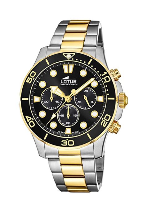 Reloj 18757/2 Lotus Negro Hombre Crono Deportivo-0