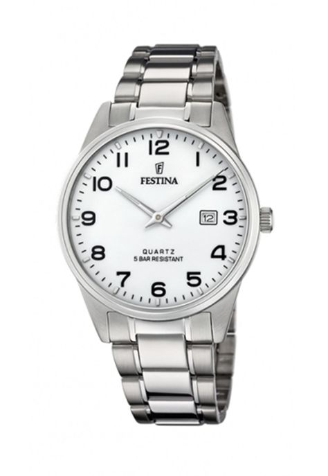 Reloj F20511/1 Festina Plateado Hombre Acero Clásico-0