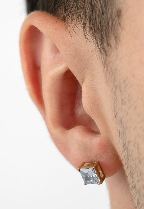 Aros LS2166-4/3 Lotus Style Hombre Mens Earring-1