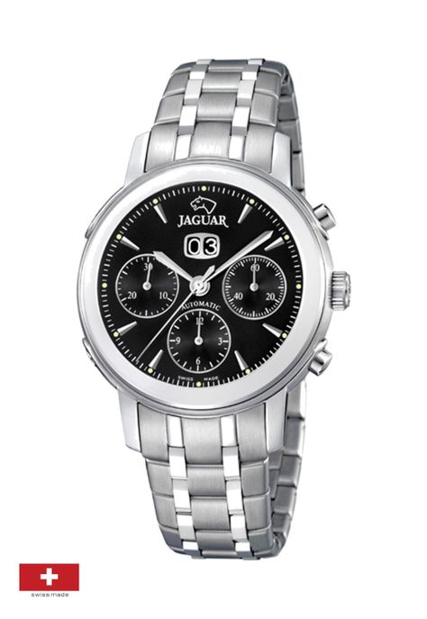 Reloj J943/3 Jaguar Negro Hombre Coleccion 1938-1