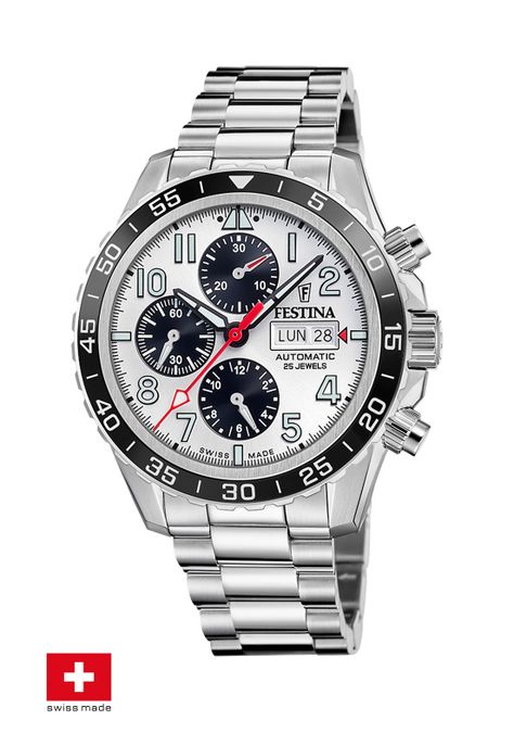 Reloj F20055/1 Festina Swiss Blanco Hombre-1