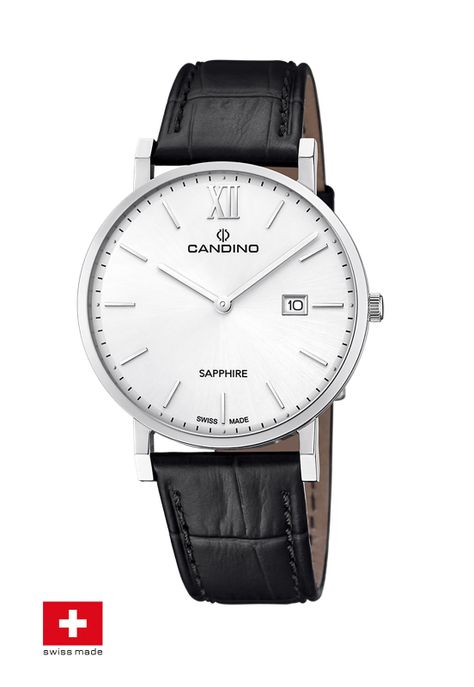 Reloj C4724/1 Candino Swiss Blanco Hombre Couple Classic-1