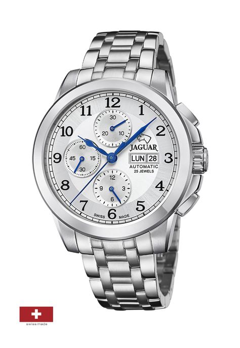 Reloj J978/1 Jaguar Plateado Hombre Automatico-1