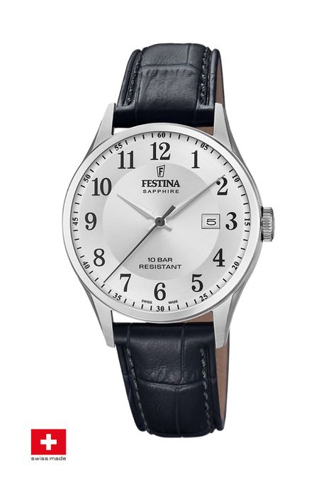 Reloj F20007/1 Festina Swiss Gris Hombre Swiss Made-1