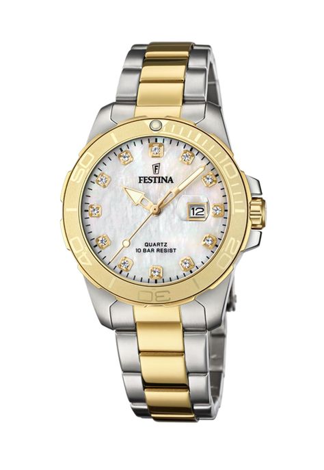 Reloj F20504/2 Festina Crema Mujer Boyfriend Collection-0