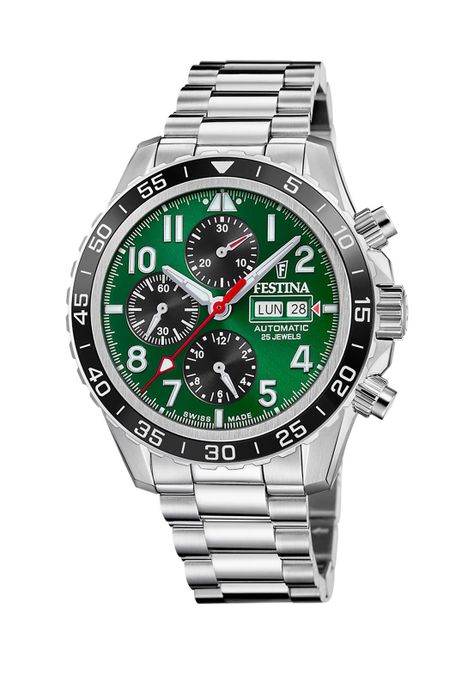 Reloj F20055/2 Festina Swiss Verde Hombre Automático-0