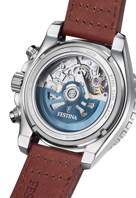 Reloj F20056/1 Festina Swiss Blanco Hombre Automático-2