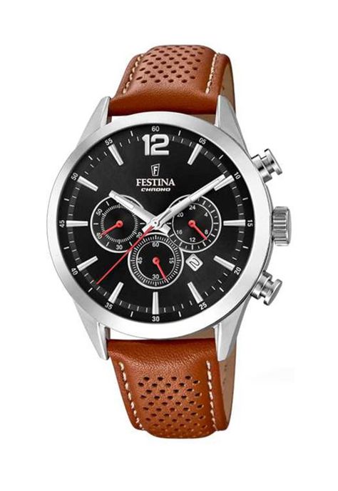 Reloj F20542/6 Festina Negro Hombre Timeless Chronograph-0