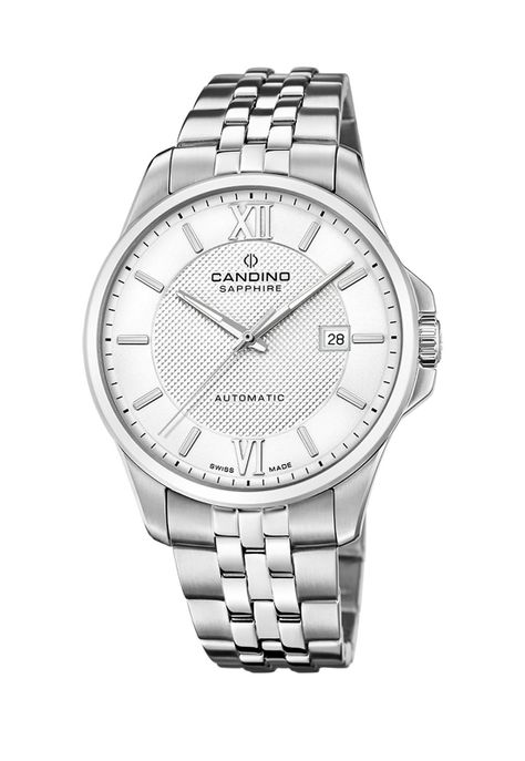 Reloj C4768/1 Candino Swiss Plateado Hombre Autom?tico-0