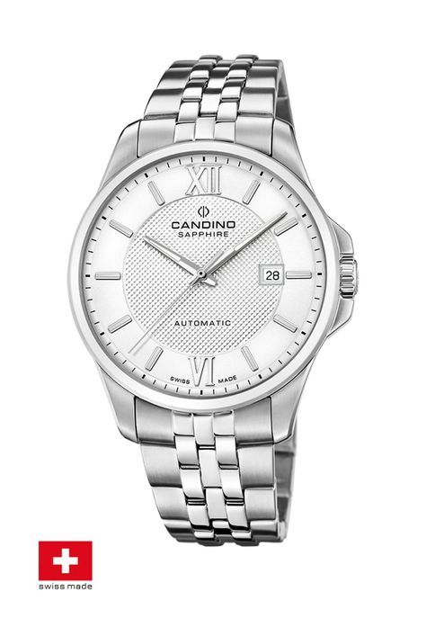 Reloj C4768/1 Candino Swiss Plateado Hombre Autom?tico-1