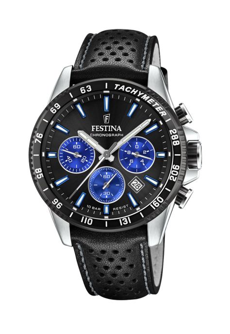 Reloj F20561/6 Festina Negro Hombre Timeless Chronograph-0
