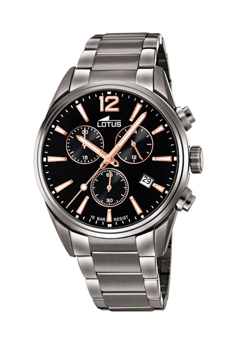 Reloj 18682/2 Lotus Negro Hombre Chrono-0