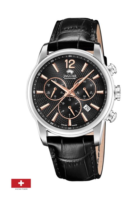 Reloj J968/6 Jaguar Negro Hombre Acamar (Ay-Kuh-Mar)-1