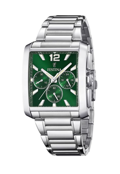 Reloj F20635/3 Festina Verde Hombre Timeless Chronograph-0