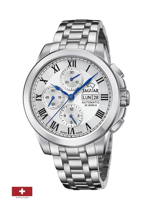 Reloj J978/2 Jaguar Plateado Hombre Automatico-1