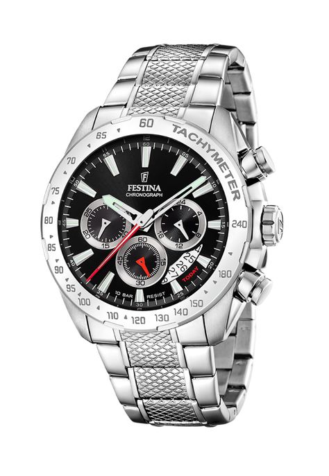 Reloj F20668/4 Festina Negro Hombre Timeless Chronograph-0
