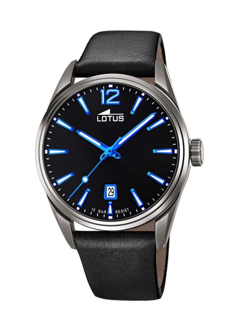 Reloj 18685/6 Lotus Negro Hombre Chrono-0