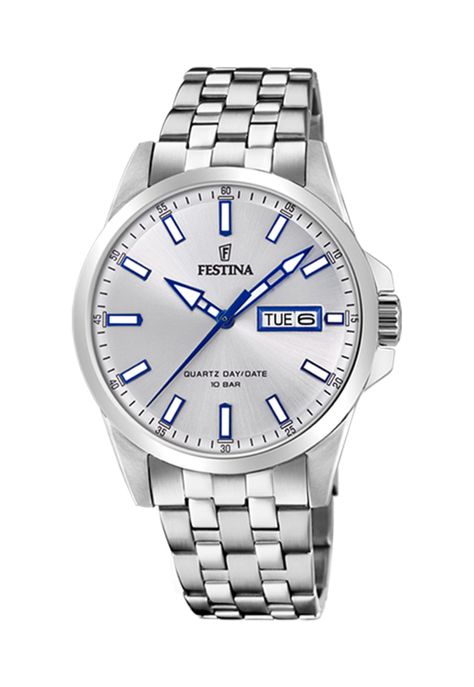 Reloj F20357/1 Festina Plateado Hombre Acero Clásico-0