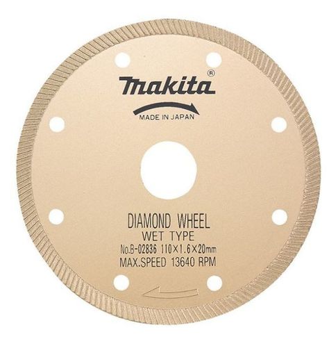 Disco Diamantado Húmedo 110x1,6x20mm B-02836-0