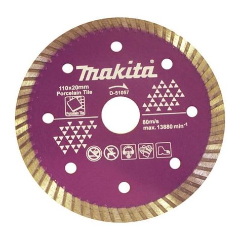 Disco Diamantado Porcelanato 110x20mm Turbo Makita D-51057-0