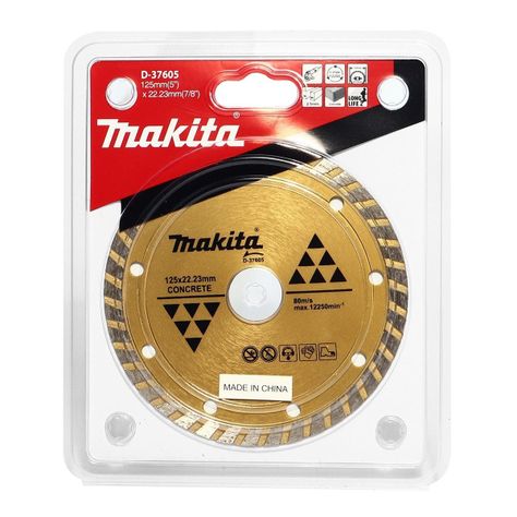 Disco Diamantado Makita D-37605 125mm X 22mm-0