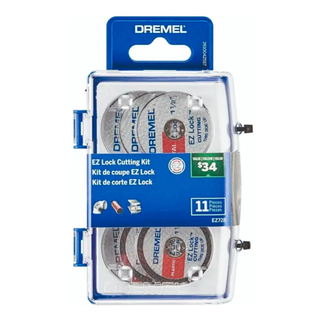 Microjuego de 11 accesorios de corte EZ Lock Dremel E728AB-0