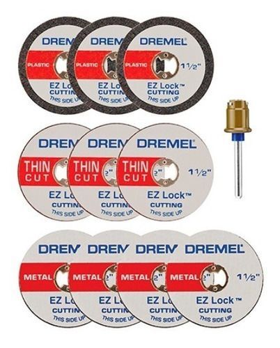 Microjuego de 11 accesorios de corte EZ Lock Dremel E728AB-1