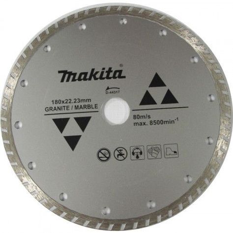 Disco diamantado turbo ondulado 180 x 22,23 mm para grano / mármol Makita D-44317 -1