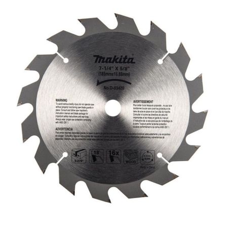 Disco sierra 7-1/4 x 16 dientes eje5/8 - madera Makita D-03420-1