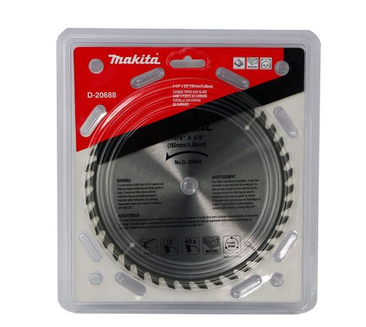 Disco Sierra 7-1/4 x 40 Dientes EJE 5/8 - Madera Makita D-20688-0