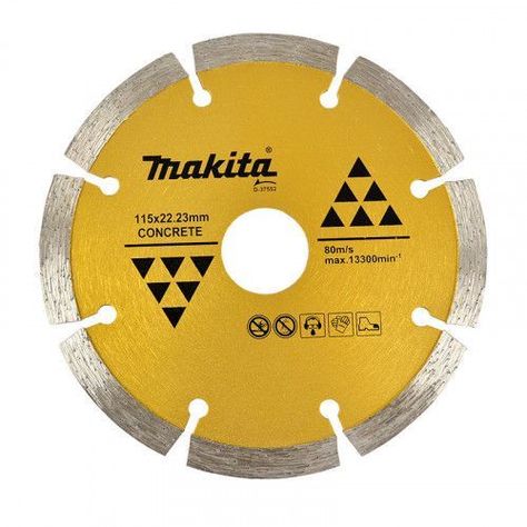 Disco diamantado segmentado 115x22,23mm / seco / concreto Makita D-37552-1