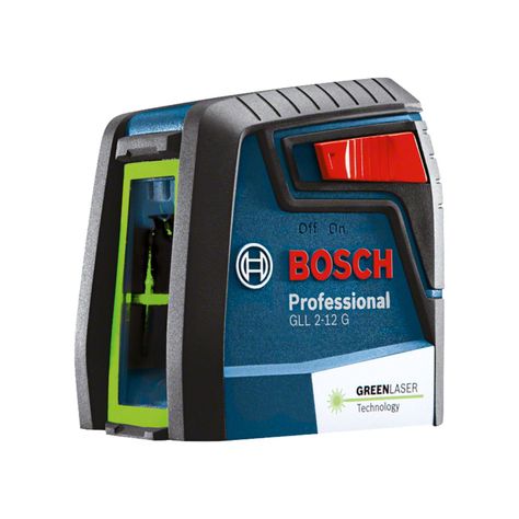 Nivel Láser verdes  alcance 12m con soporte Bosch GLL 2-12 G-0