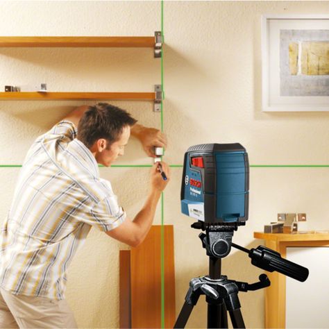 Nivel Láser verdes  alcance 12m con soporte Bosch GLL 2-12 G-4