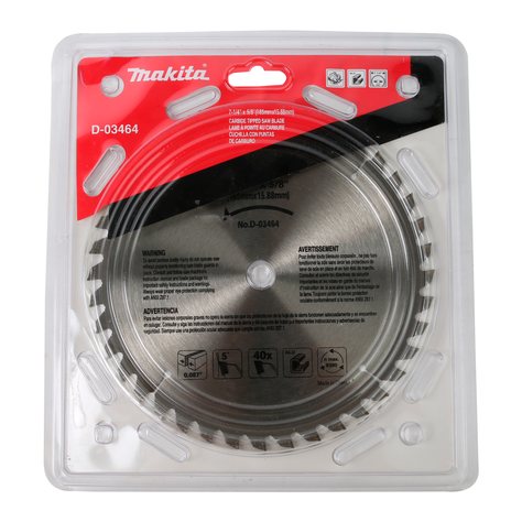 Disco de Sierra 185 x 15,88 mm 40 dientes Makita D-03464-0