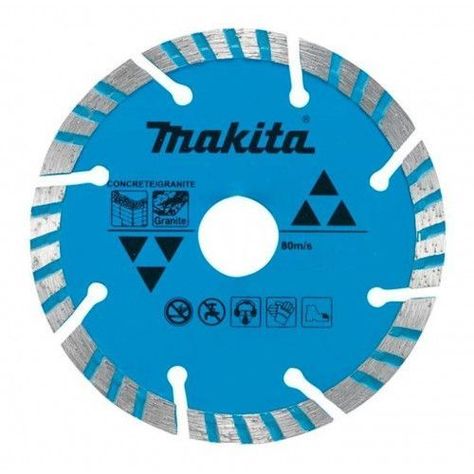 Disco Diamantado Turbo/Segmentado 115x22,23mm Concreto y Granito Makita D-41420-1