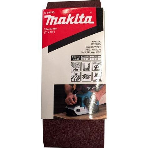 Lijas Banda (3 Unid) 76x457mm Grano 60 Makita D-59190-0