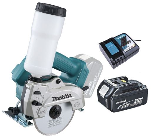 Sierra Cortadora Diamante 18v Concreto 125mm Makita DCC501 (5 Ah)-0
