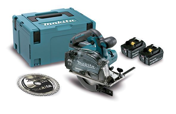 Cortador de metal con depósito 150mm 18V Makita DCS553RTJ-0