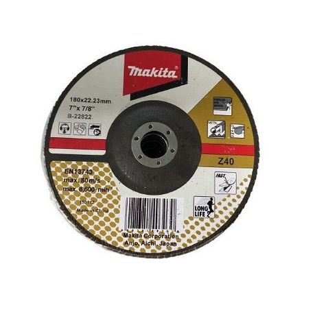 Discos flap para Amoladoras 180X22,23mm Z40 Makita B-22822 -0