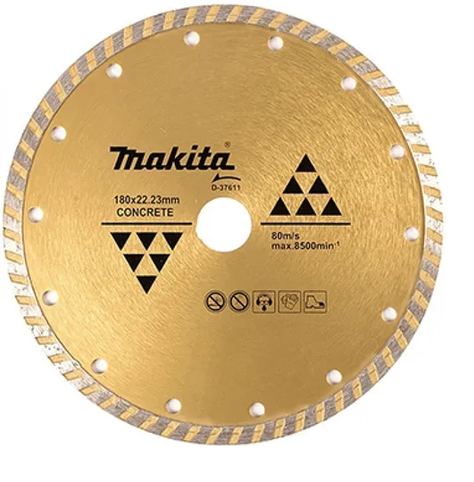 Disco diamantado 180x22,23 mm onda / seco / concreto Makita D-37611-1