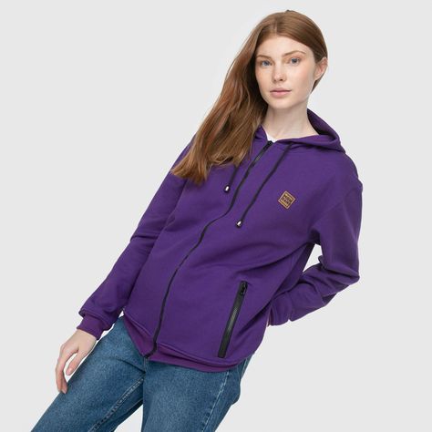 Poleron Hoodie Morado-0