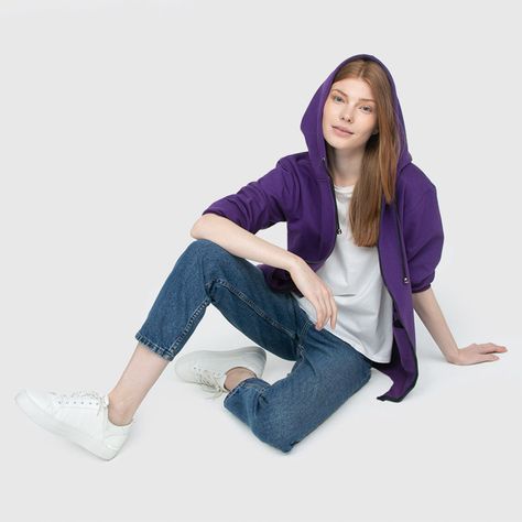 Poleron Hoodie Morado-5