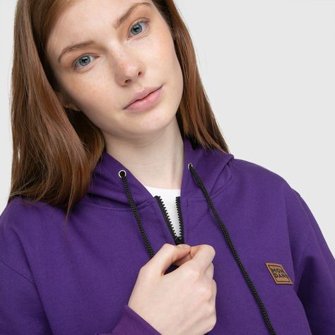 Poleron Hoodie Morado-1