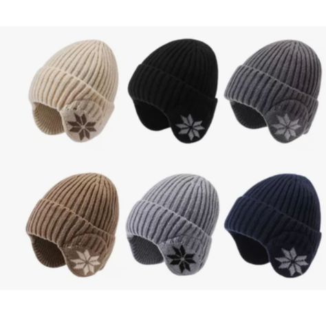 Gorro Beanie De Lana Adulto Con Cubre Orejas Para Hombres y Mujeres-2