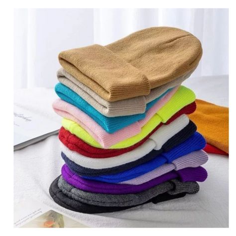 Pack 12 Gorros  Estilo Beanie Unisex Para Jovenes y Adultos-3