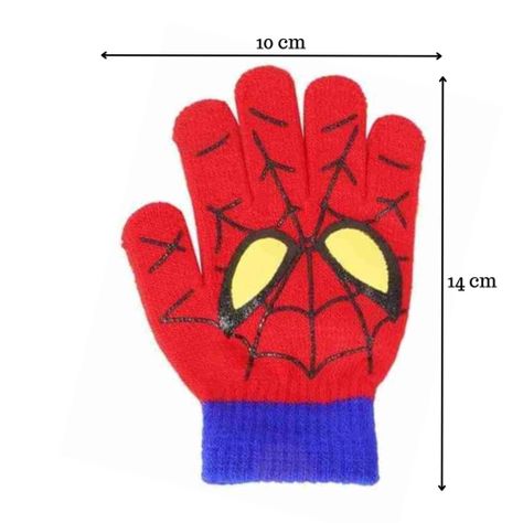 Guante de Niño Hombre Araña Invierno Edades 3-6 Años-2