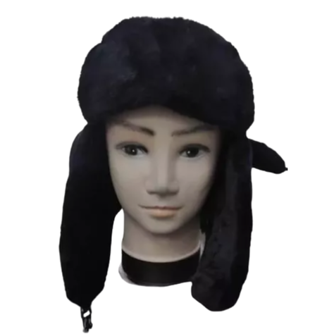Gorro Ruso Unisex Cálido De Lona Invierno Modo Aviador-2