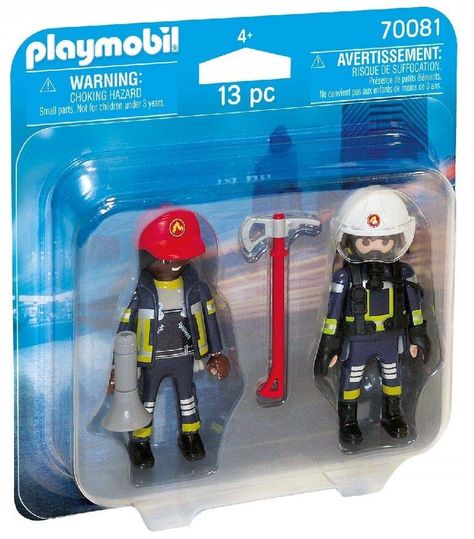 Playmobil Duo Pack Juego De 2 Figuras De Bomberos 70081-0